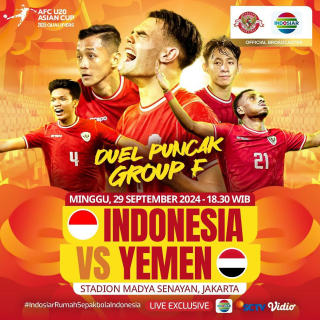 Prediksi Skor dan Link Live Streaming Timnas Indonesia vs Yaman Malam Ini Kualifikasi Piala Asia U20
