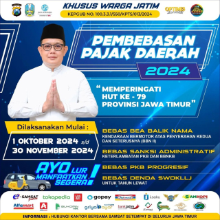 Kabar Baik! Ada Pemutihan Pajak Kendaraan Lagi di Jawa Timur, Simak Jadwal dan Syaratnya