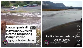 Baca juga : Viral Banjir di Lautan Pasir Gunung Bromo, Begini Faktanya
