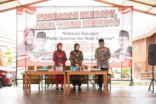 Dapat Dukungan Kelompok Kerja Madrasah Jawa Timur, Begini Komitmen Risma-Gus Hans