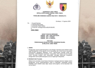 Gubernur Jatim, Kapolda, dan Pangdam V/Brawijaya Terbitkan Aturan Pembatasan Sound Horeg