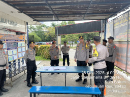 Cek Pengamanan Nataru, Kapolresta Barelang Dampingi Wakapolda Kepri
