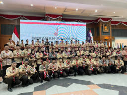 Wakil Wali Kota Surabaya Armuji Kukuhkan Pengurus Pramuka se-Kota Surabaya