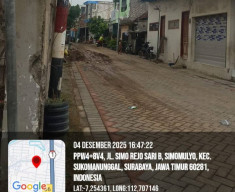 Proyek Dana Kelurahan Asemrowo Surabaya Rp 300 Juta Diduga Cacat Teknis
