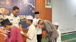 Rutan Kelas IIB Gresik Gelar Buka Puasa Bersama, Santunan Anak Yatim, dan Syukuran Kenaikan Pangkat Pegawai