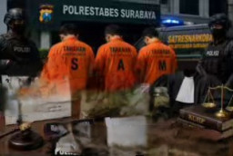 Polrestabes Surabaya Gerebek Pesta Narkoba di Hotel, 3 Terduga Pelaku Ditangkap