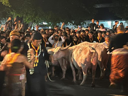 Dipimpin Langsung PB XIV, Kirab Malam 1 Suro Karaton Surakarta Diikuti Lebih dari 5.000 Peserta