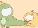 Link dan Cara Twibbon Dino Hijau dan Dino Kuning yang Viral di TikTok buat Couple Lucu-lucuan via Twibbonize Gratis