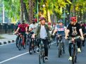 Sambil Bersepeda, Presiden Jokowi Cek Penataan Kota Medan