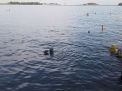 Ramai, Warga Probolinggo Berendam Air Laut untuk Terapi