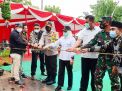 Bupati Bojonegoro Meresmikan Jalan Poros Hasil KBSB Kodim 0813