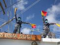 FOTO: Masuki Perairan Tual, KRI Bima Suci Latihan Bersama KRI Teluk Lada-5