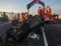 FOTO: Kecelakaan Maut di Jembatan Suramadu, Satu Orang Tewas