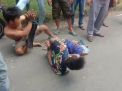 Viral Video 2 Jambret di Surabaya Diamuk Massa, Diikat dan Ditendang