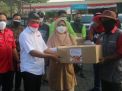 Penyaluran Sembako Serentak se-Kota Surabaya, Wakil Wali Kota Armuji, DPRD dan Muspika Bagikan Bantuan di Sukolilo