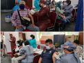 Warga Antusias Ikuti Vaksinasi COVID-19 Massal di Mapolrestabes Surabaya