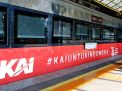PT KAI Daop 8 Surabaya Pasang Livery Khusus HUT Kemerdekaan RI ke-76
