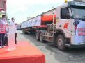 Menhub Lepas Ekspor Tahap Pertama Gerbong Barang INKA ke Selandia Baru