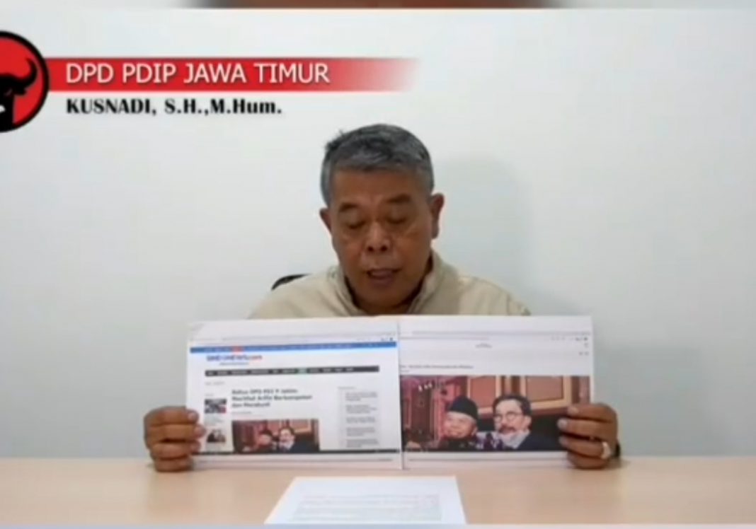 Ketua PDIP Jatim Persoalkan Dua Media Nasional Terkait Machfud Arifin
