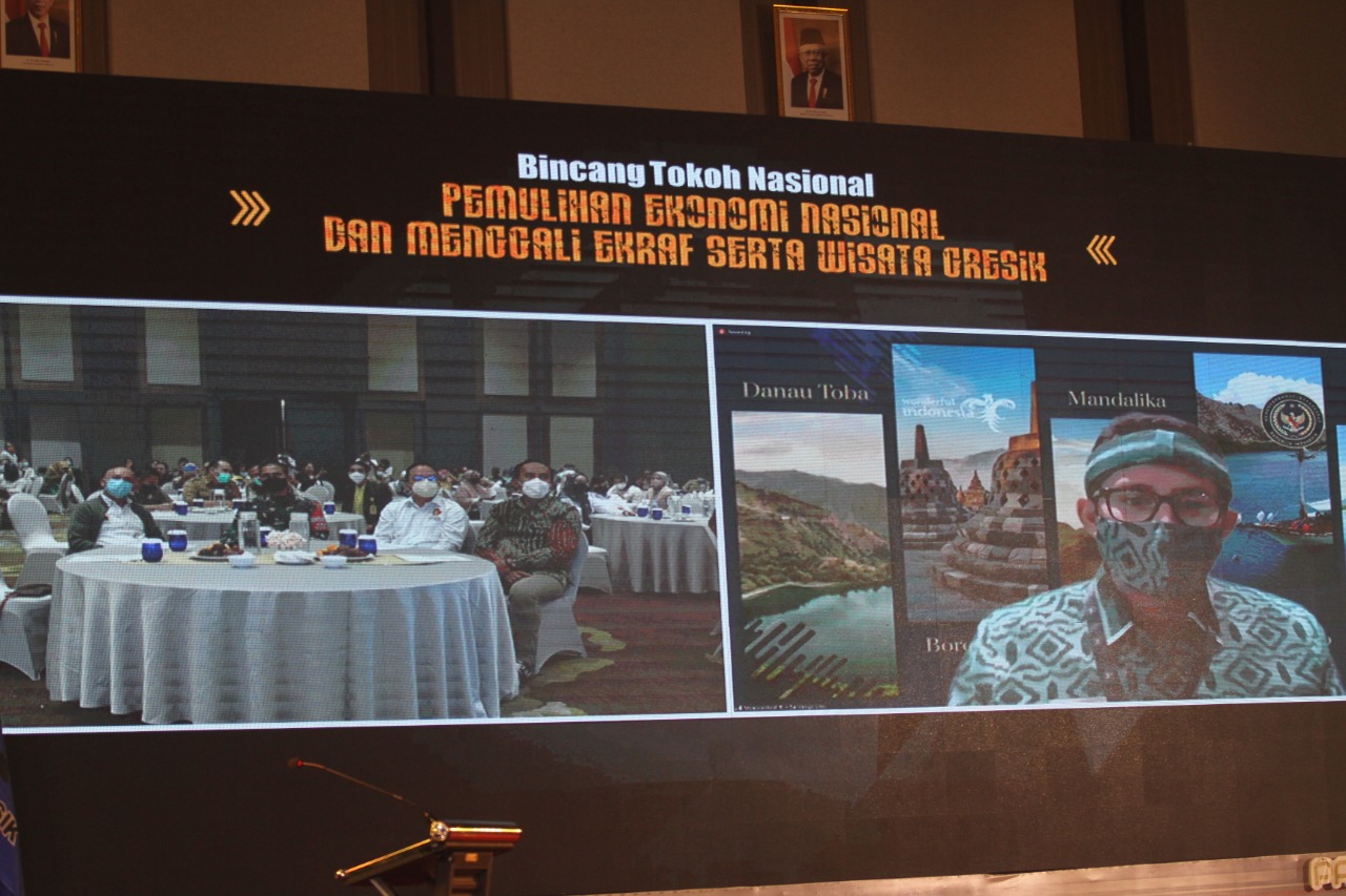 Menteri Sandiaga Uno Siap Bantu Kembangkan Potensi Wisata Gresik