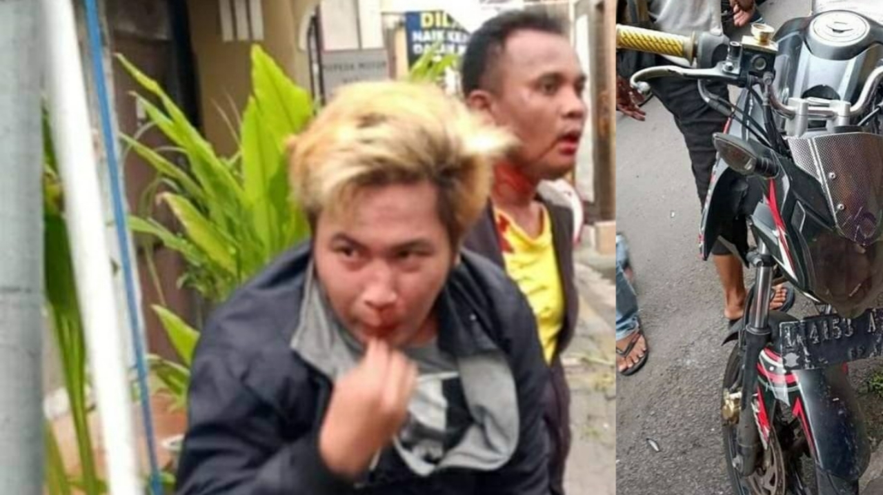 Viral, Video Dua Jambret Dihajar Masa Dan Diikat di Surabaya