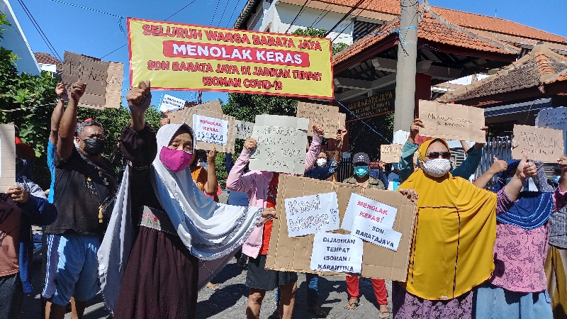 Heboh! Warga Barata Jaya Surabaya Tolak Sekolah jadi Tempat Isolasi Pasien Covid-19
