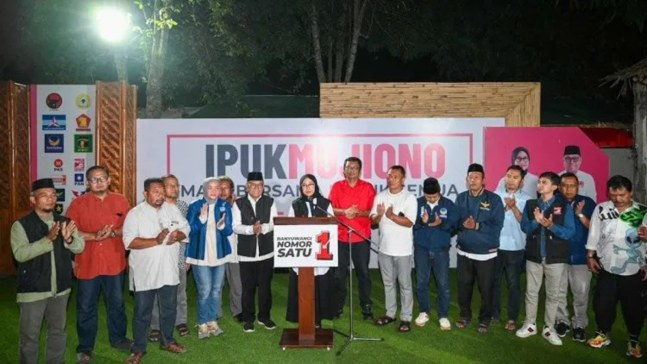 Menang di Quick Count, Ipuk-Mujiono Ajak Masyarakat Bersatu Bangun Banyuwangi
