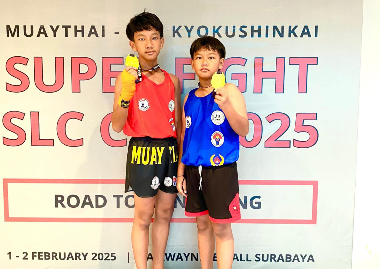 Juarai SLC Cup 2025, Dua Atlet Muaythai Kakak Adik di Probolinggo Road to Hongkong