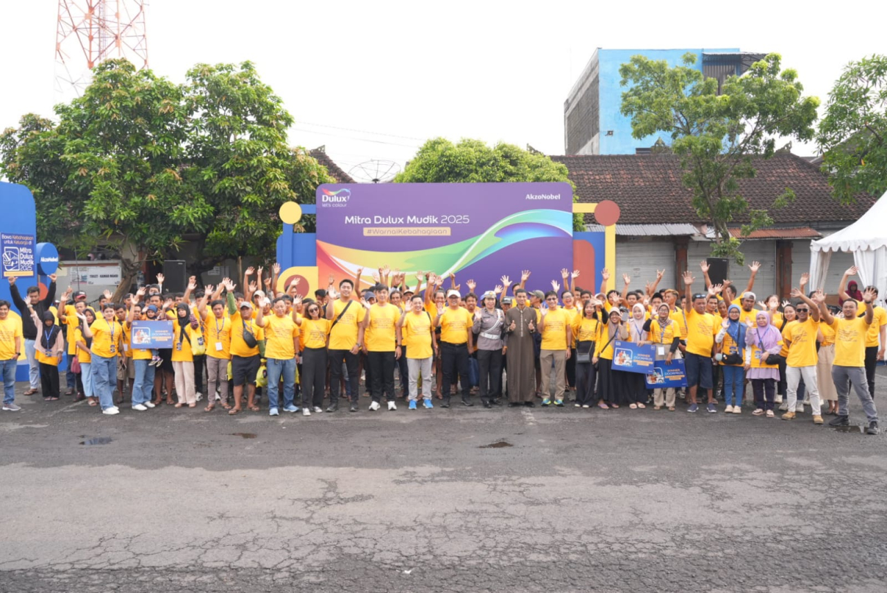 Rayakan Kebahagiaan Lebaran, AkzoNobel Berangkatkan 750 Mitra Dulux Mudik
