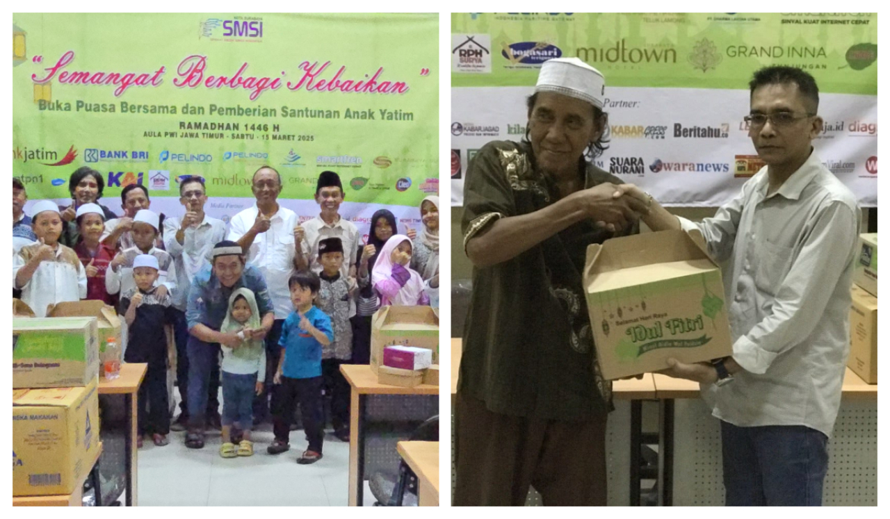 Ramadhan Berkah! SMSI Surabaya Sinergi dengan Korporasi Salurkan Bantuan dan Santunan ke Anak Yatim