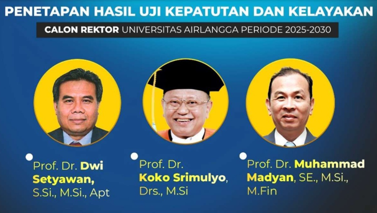 3 Guru Besar Bersaing di Bursa Calon Rektor Surabaya, Siapa Bakal Gantikan Prof Nasih?