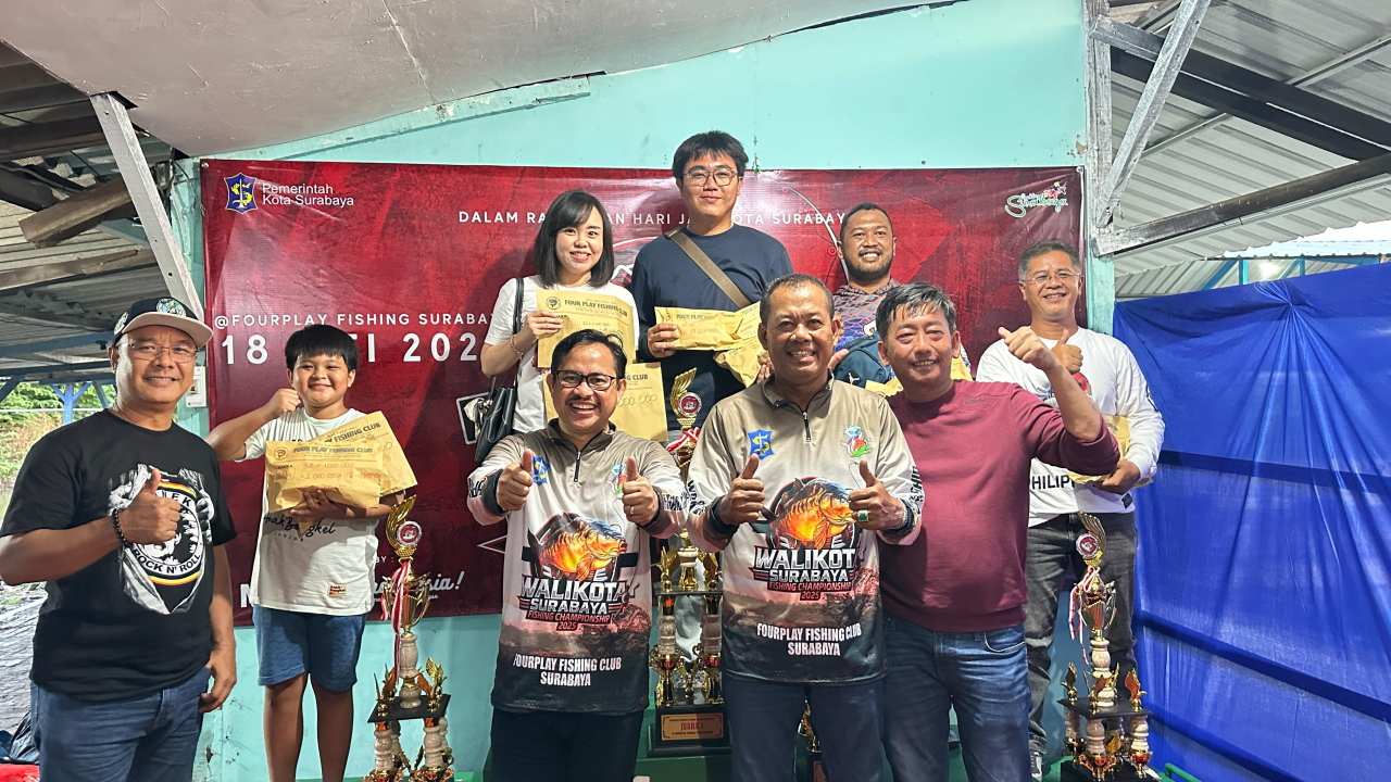 Pemkot Surabaya Gerakkan Ekonomi Lokal dan Sport Tourism Lewat Walikota Fishing Championship