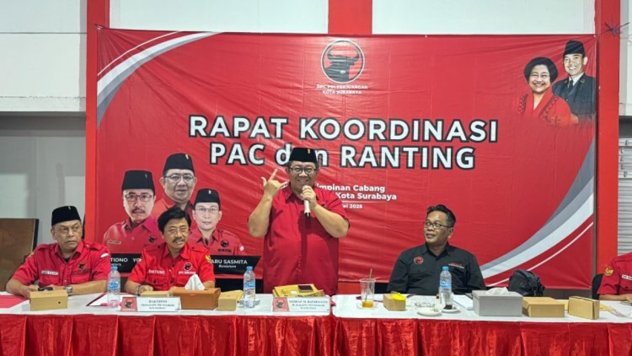 DPC PDI Perjuangan Surabaya Tancap Gas Konsolidasikan Pengurus hingga Akar Rumput