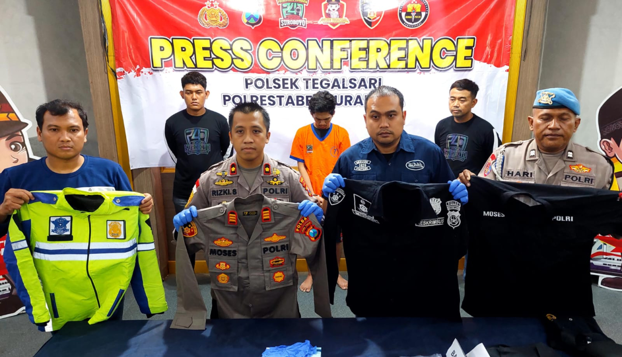 Polisi Gadungan Tipu Polisi Asli, Pelakunya Ditangkap Polsek Tegalsari Surabaya