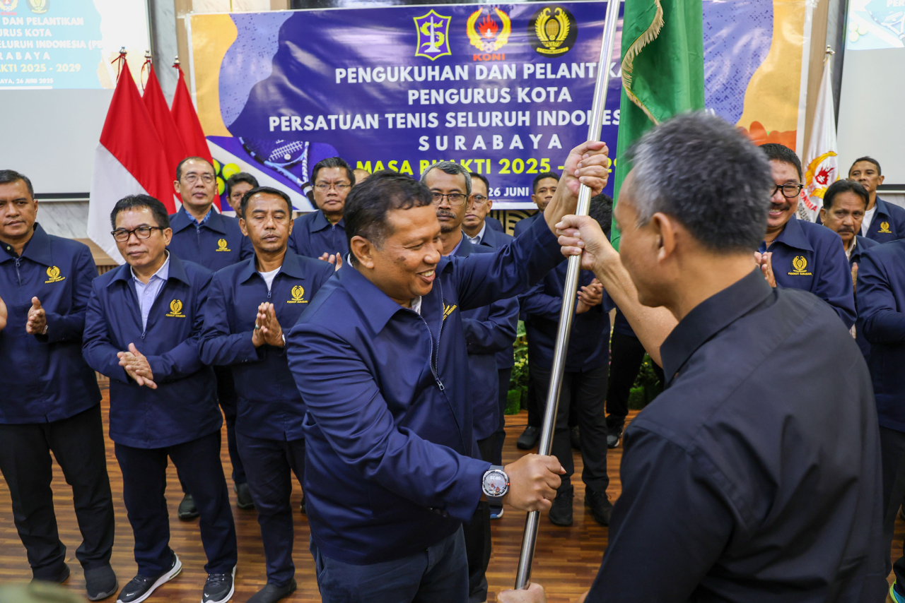 Terpilih Ketua PELTI Surabaya 2025-2029, Achmad Zaini Tegaskan Pertahankan Prestasi Tenis di Porprov