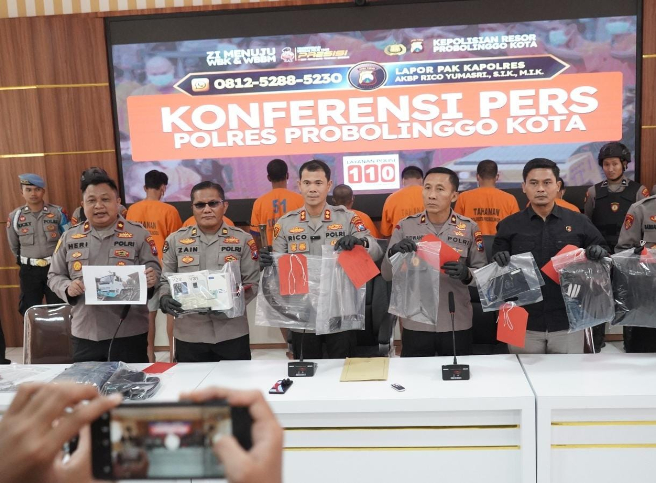 Pelaku Perampokan di Kedopok Berhasil Diamankan Oleh Jajaran Polres Probolinggo Kota