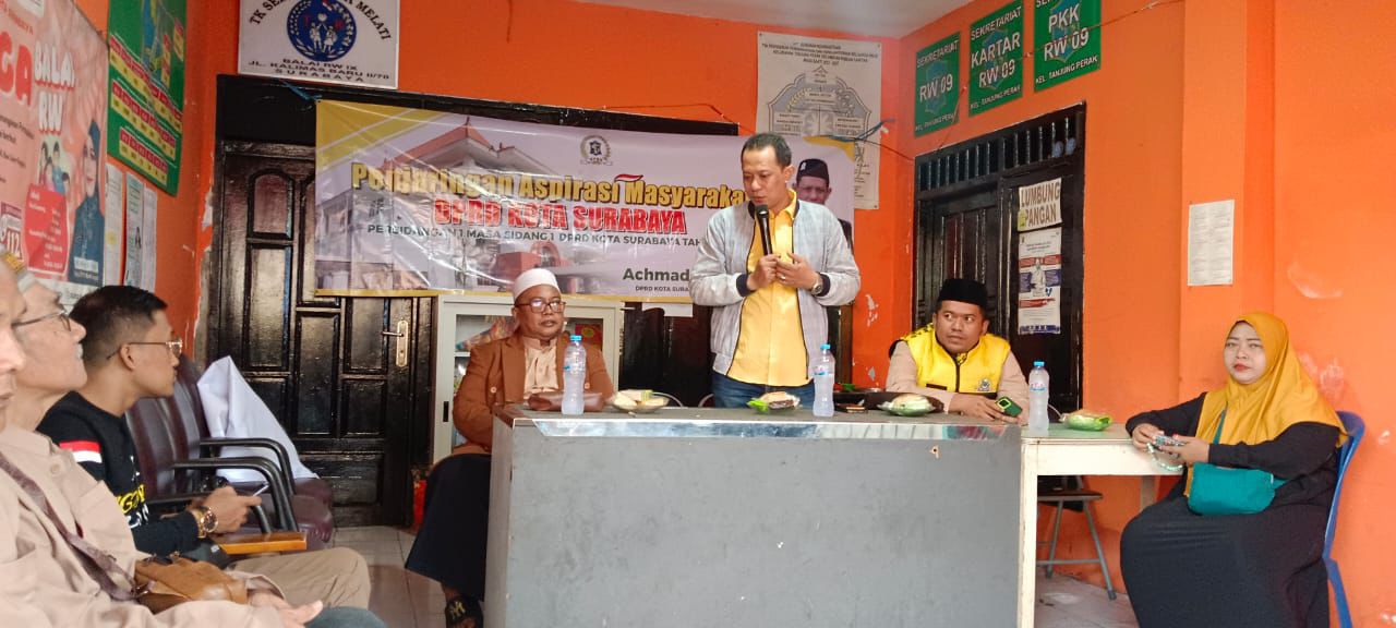 Anggota Komisi C DPRD Kota Surabaya, Achmad Nurdjayanto, menggelar kegiatan Jaring Aspirasi atau Reses bersama warga di kawasan Surabaya Utara
