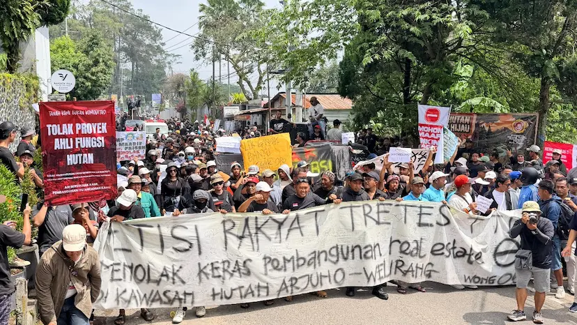 Warga Tretes Tolak Proyek Pembangunan Real Estate di Lereng Arjuno, Ini Alasannya