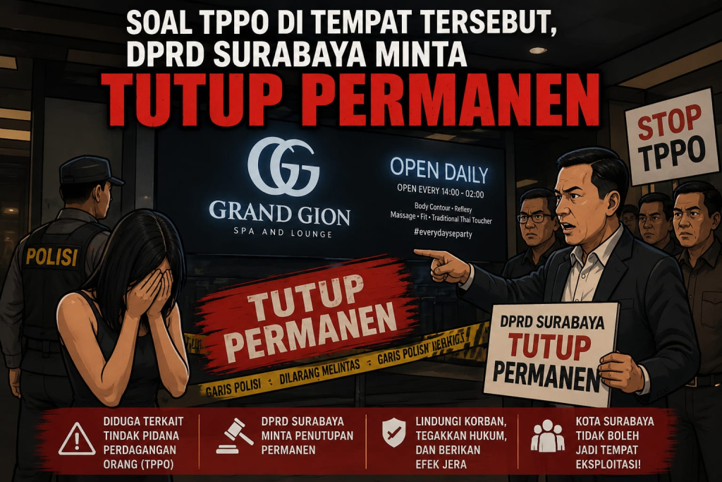 Pimpinan DPRD Surabaya Desak Spa di HR Muhammad Ditutup Permanen