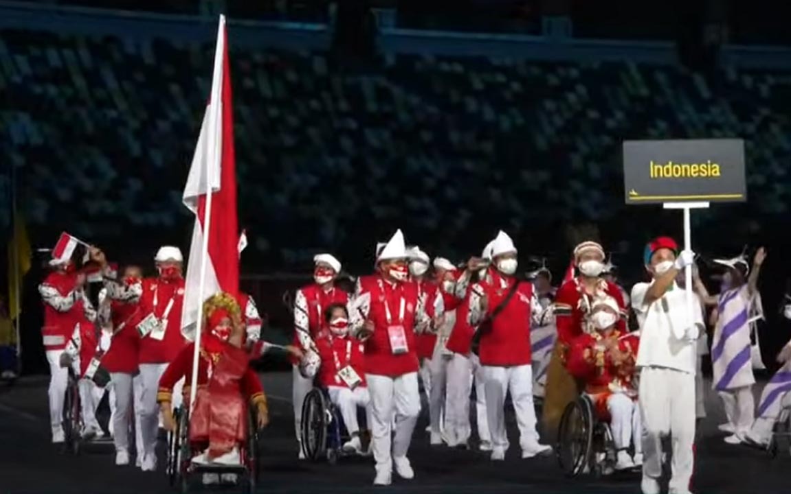 Karena Hal Ini, Kontingen Indonesia jadi Pusat Perhatian saat Upacara Pembukaan Paralimpiade Tokyo 2020