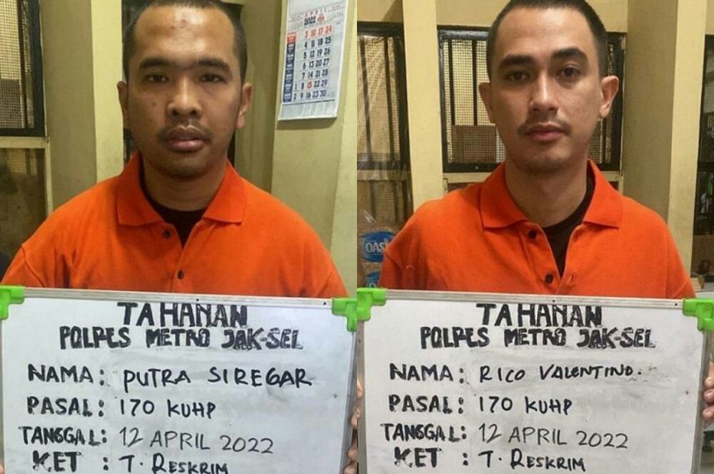 Jadi Tersangka Kasus Pengeroyokan, Putra Siregar dan Rico Valentino Ditahan Polisi