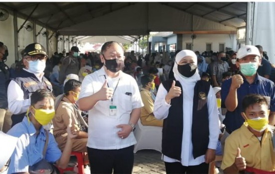 26.117 Buruh se-Jatim Ajukan Permohonan Vaksinasi Covid-19, Pemprov Target 2.500 Dosis per Hari
