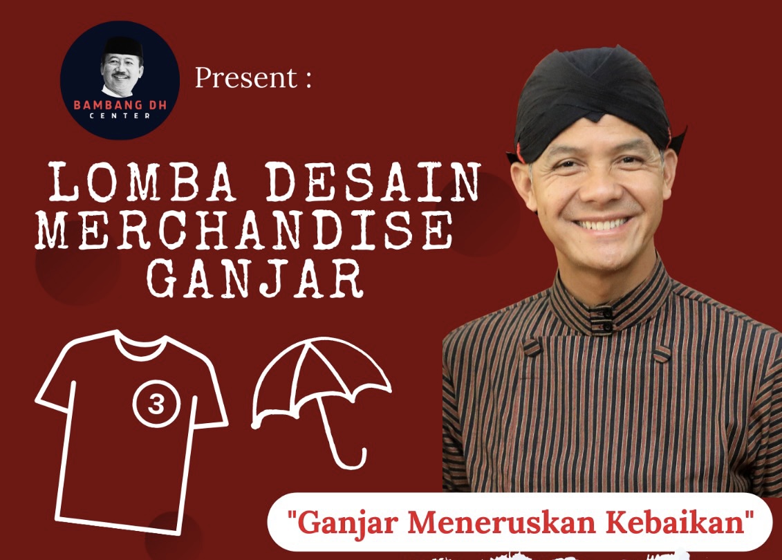Tunjukkan Kreativitasmu! Ikuti Lomba Desain Merchandise Ganjar Meneruskan Kebaikan