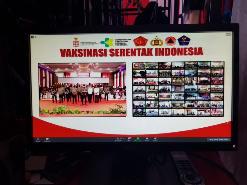 Polda Jatim Gelar Vaksinasi Serentak di 61 Titik