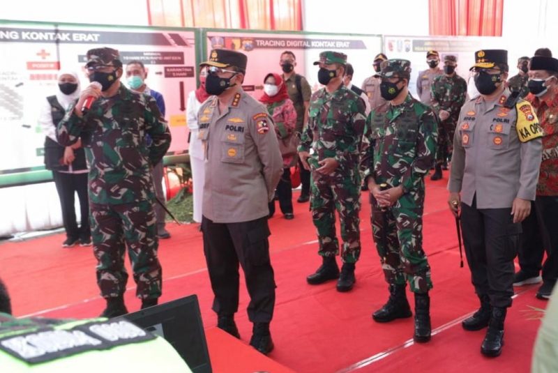 Cek Tiga Puskesmas di Jatim, Panglima TNI Puji Penanganan Covid-19: Oke, Bagus, sesuai Standar WHO