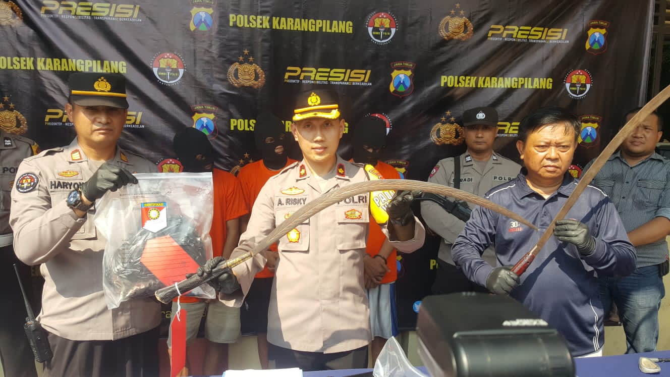 Bacok Supeltas, Gangster Belia Diringkus Reskrim Polsek Karangpilang
