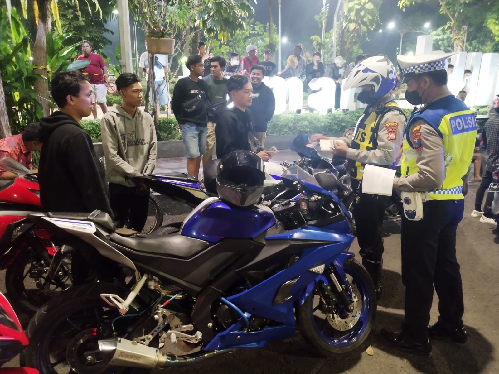Puluhan Motor Bodong Dan Knalpot Brong Terjaring Razia Di Surabaya