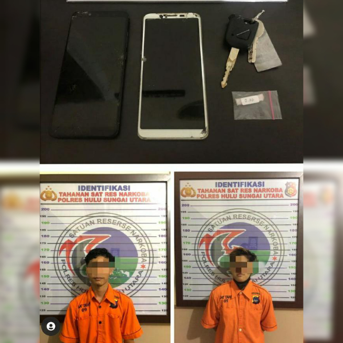 Keburu Dicokok Polisi, Dua Sahabat Karib di HSU Gagal Pesta Sabu