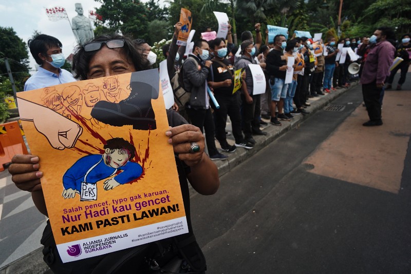 FOTO: Aksi Solidaritas Jurnalis