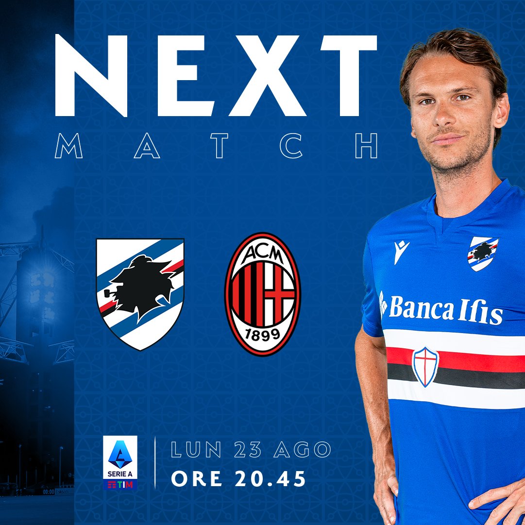 Jadwal dan Prediksi Sampdoria vs AC Milan: Berebut 3 Poin Perdana Liga Serie A Italia